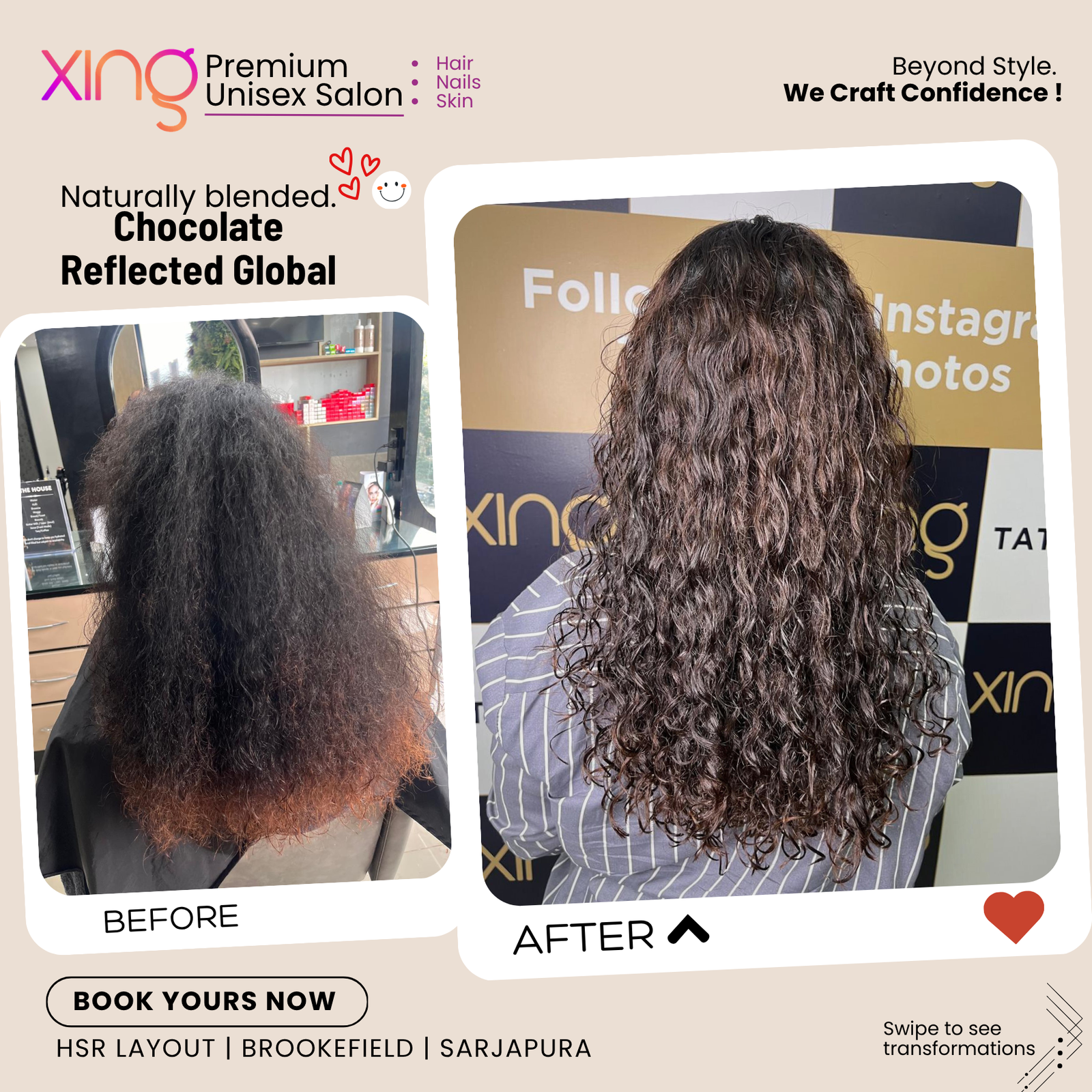 Hair color transformation at Xing Salon, example 16